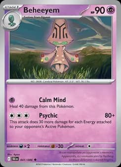 Beheeyem — Black Bolt — Uncommon