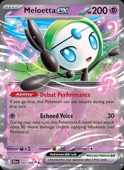Meloetta ex — Black Bolt — Double rare