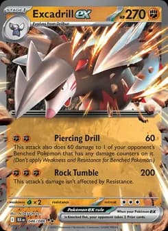 Excadrill ex — Black Bolt — Double rare