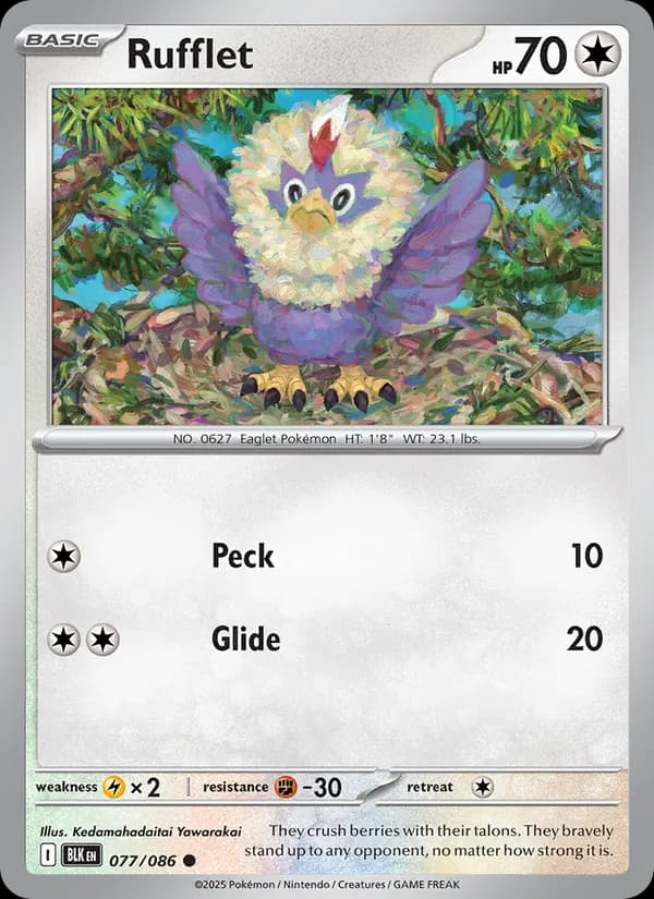 Rufflet — Black Bolt, Common