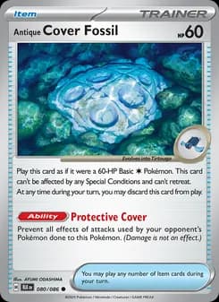 Antique Cover Fossil — Black Bolt — Common
