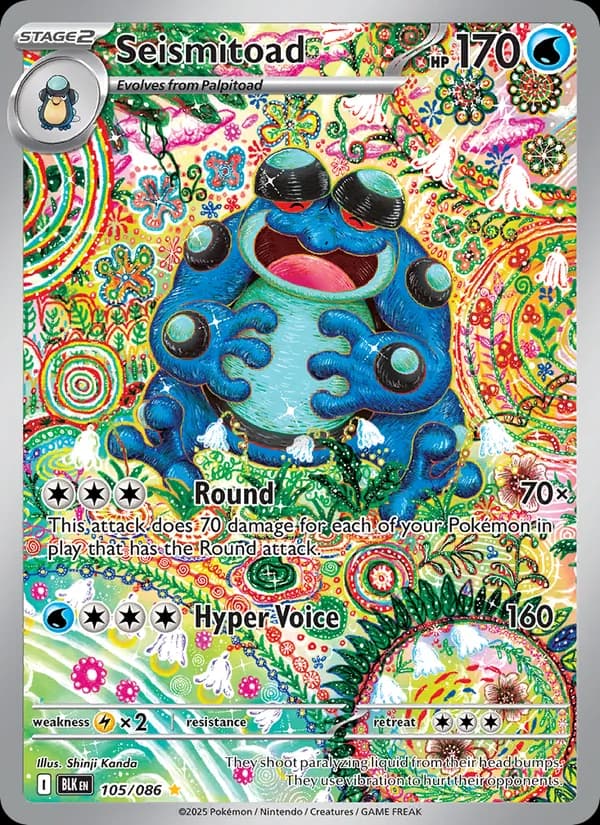 Seismitoad — Black Bolt, Illustration rare