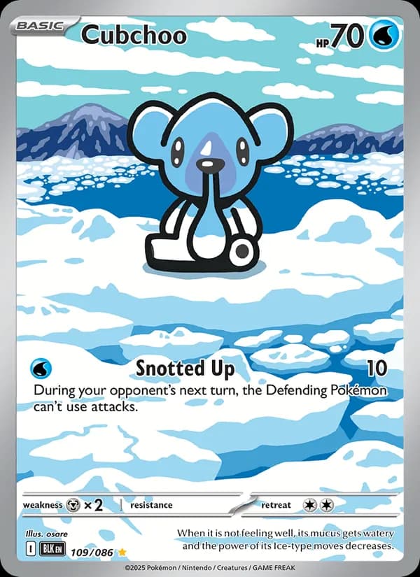 Cubchoo — Black Bolt, Illustration rare