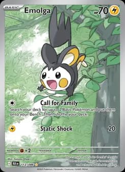 Emolga — Black Bolt — Illustration rare