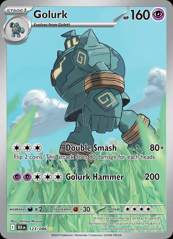 Golurk — Black Bolt, Illustration rare