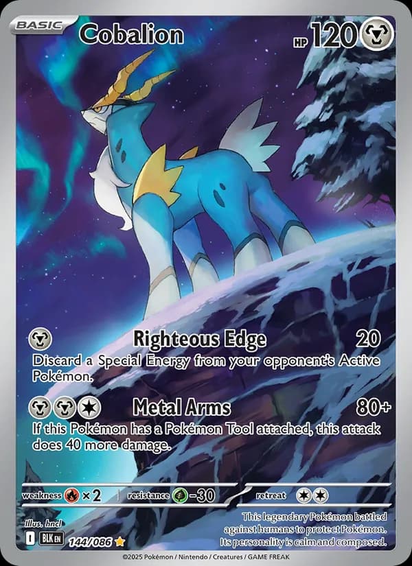 Cobalion — Black Bolt, Illustration rare