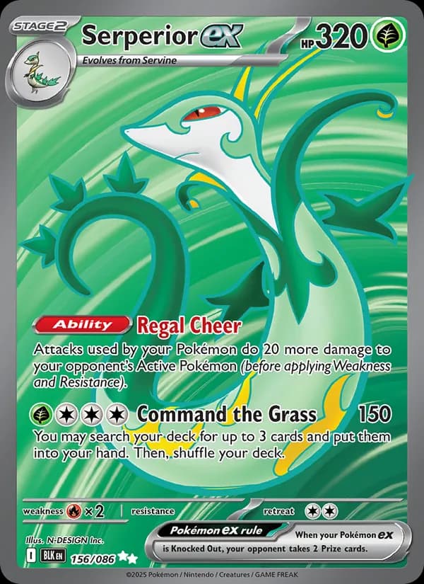 Serperior ex — Black Bolt, Ultra Rare