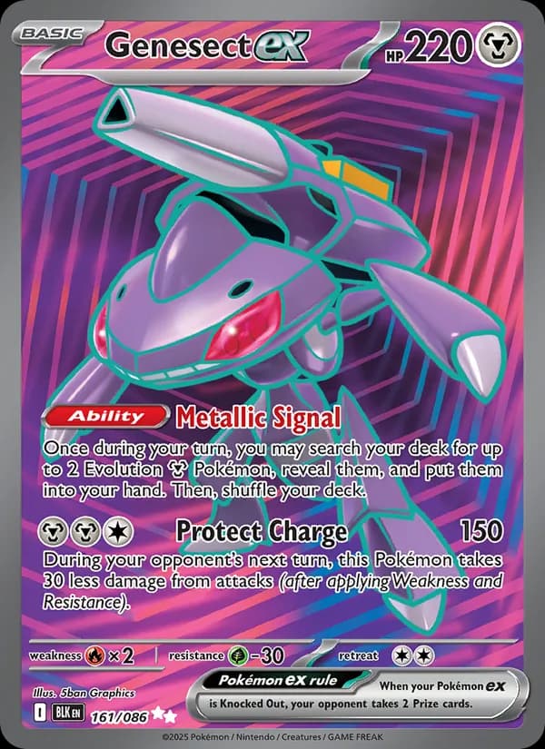 Genesect ex — Black Bolt, Ultra Rare