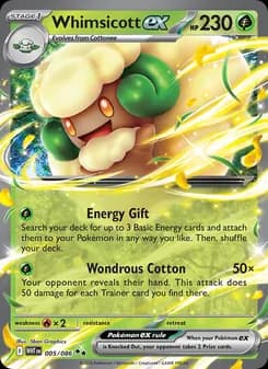 Whimsicott ex — White Flare — Double rare