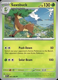 Sawsbuck — White Flare — Uncommon