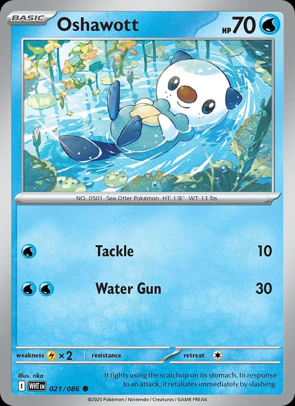 Oshawott — White Flare, Common