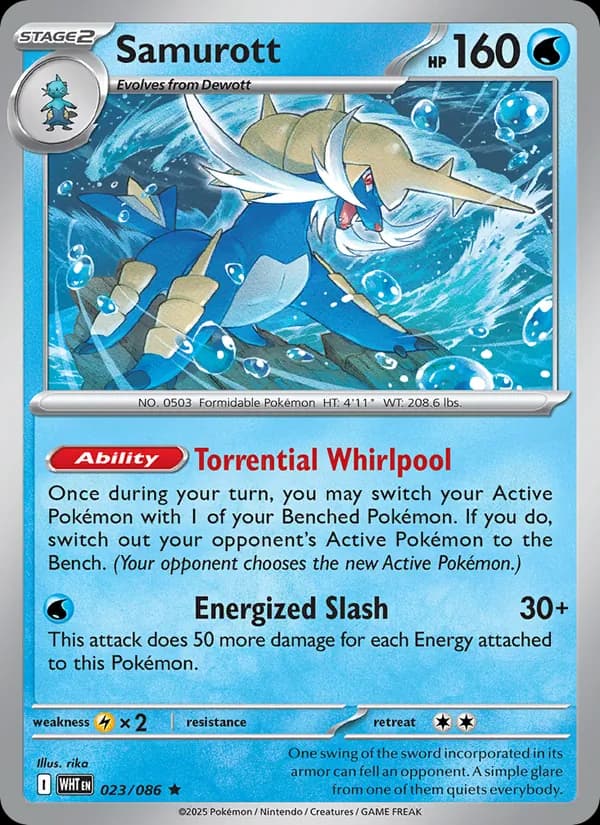 Samurott — White Flare, Rare