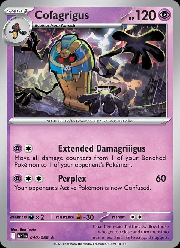 Cofagrigus — White Flare, Rare