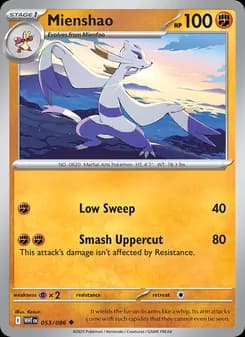 Mienshao — White Flare — Uncommon