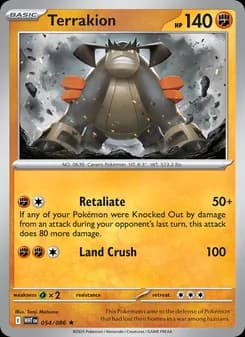 Terrakion — White Flare — Rare