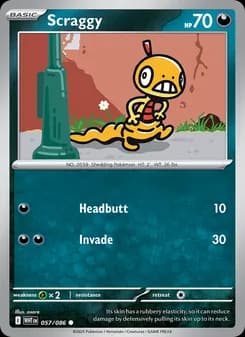 Scraggy — White Flare — Common