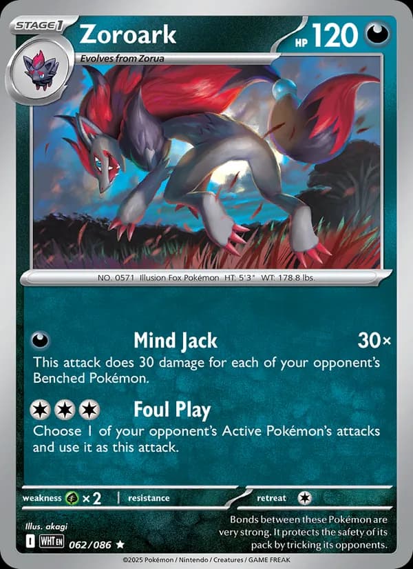 Zoroark — White Flare, Rare