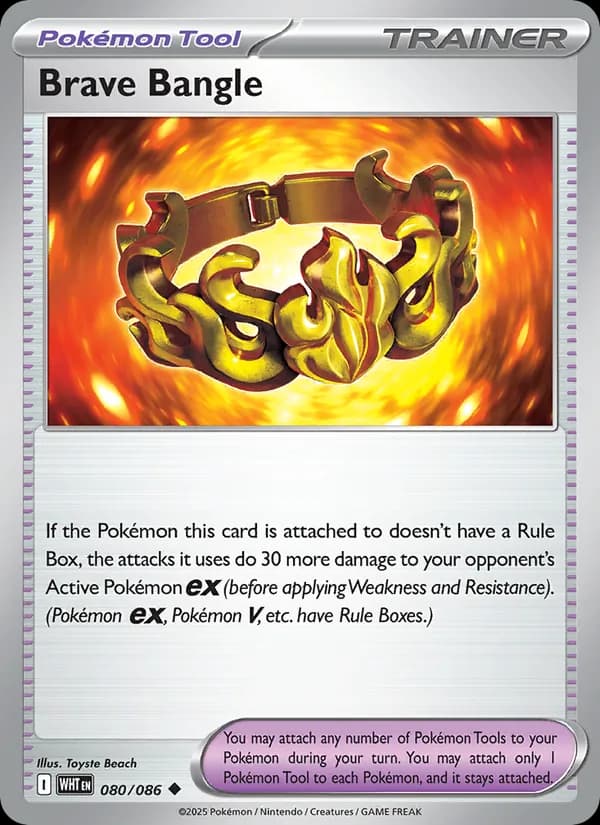 Brave Bangle — White Flare, Uncommon