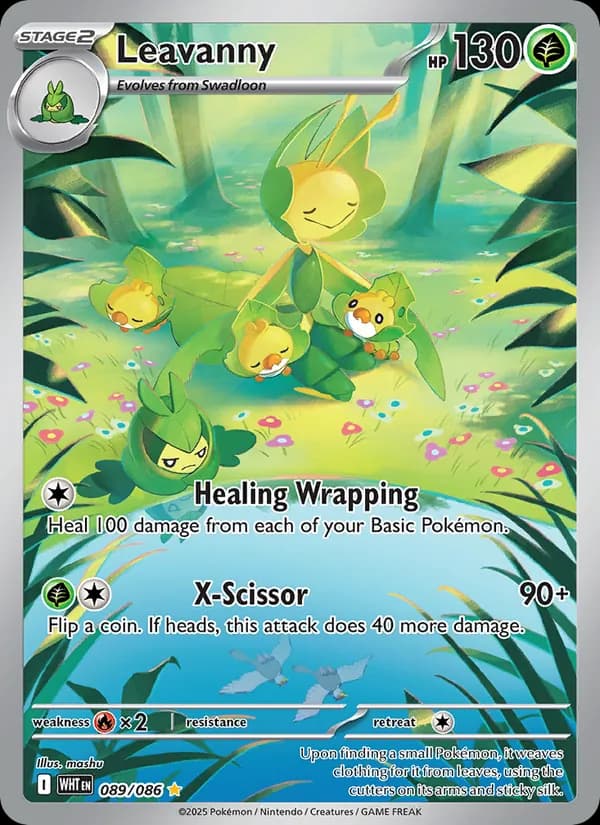 Leavanny — White Flare, Illustration rare