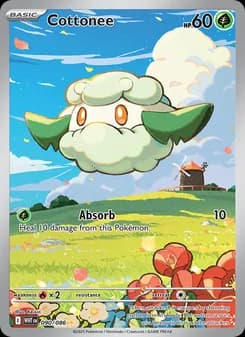 Cottonee — White Flare — Illustration rare