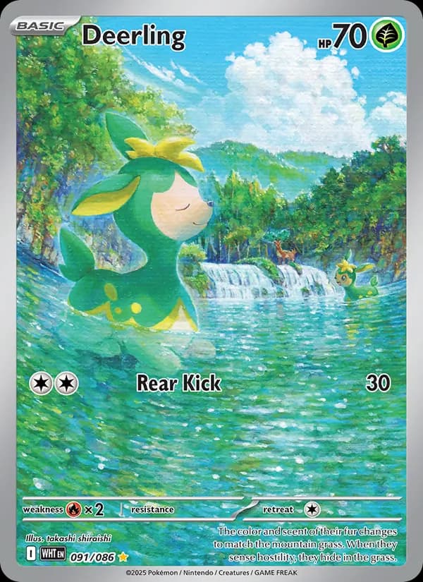 Deerling — White Flare, Illustration rare