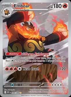 Emboar — White Flare — Illustration rare