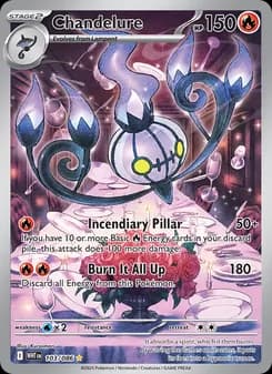 Chandelure — White Flare — Illustration rare