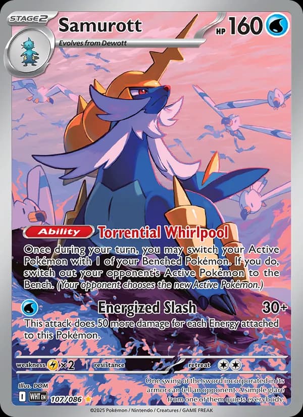 Samurott — White Flare, Illustration rare