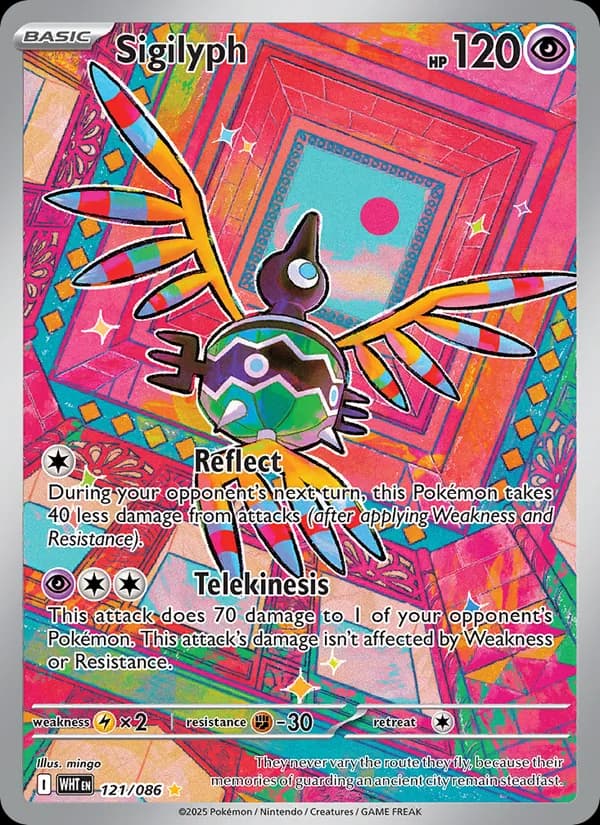 Sigilyph — White Flare, Illustration rare