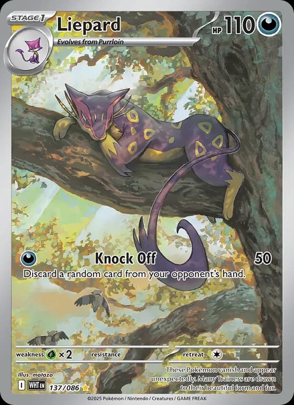 Liepard — White Flare, Illustration rare