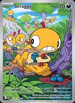 Scraggy — White Flare — Illustration rare