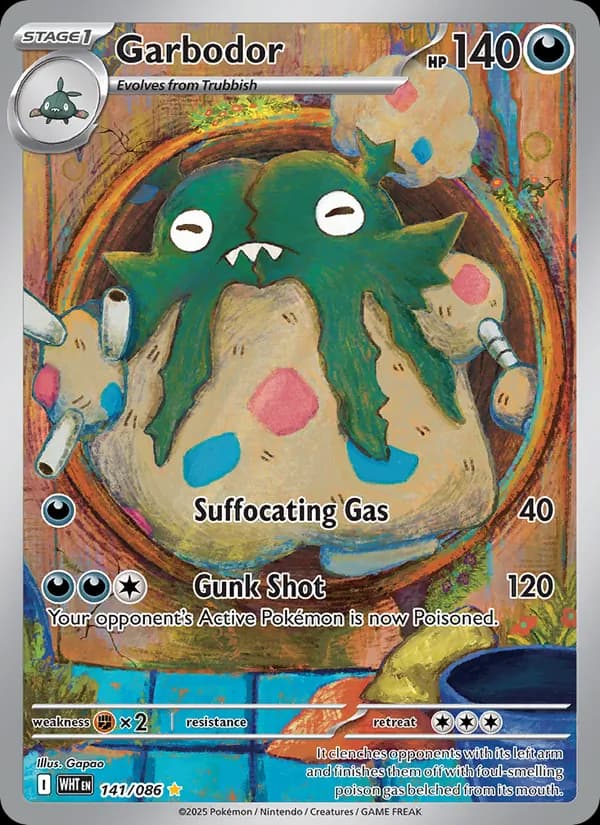 Garbodor — White Flare, Illustration rare