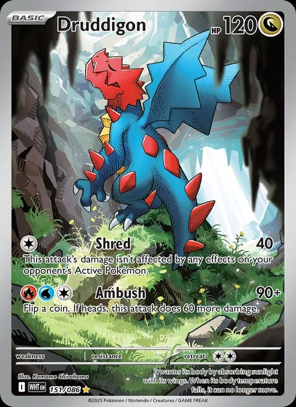 Druddigon — White Flare, Illustration rare