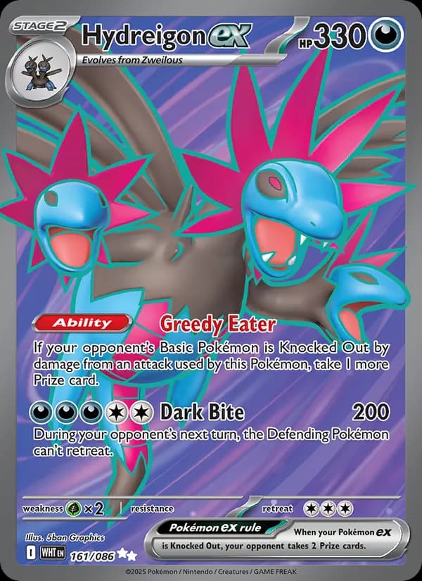 Hydreigon ex — White Flare, Ultra Rare