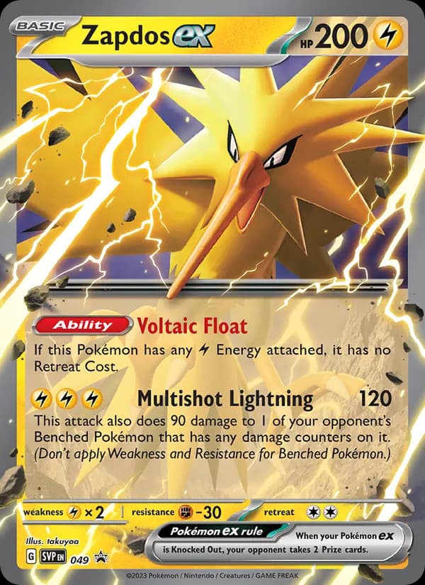 Zapdos ex — SVP Black Star Promos, None