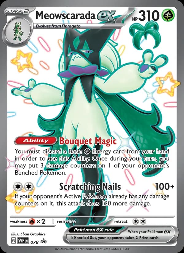Meowscarada ex — SVP Black Star Promos, None