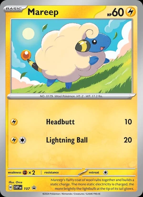 Mareep — SVP Black Star Promos, None