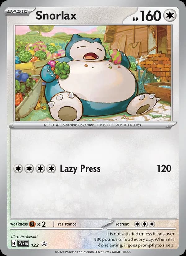 Snorlax — SVP Black Star Promos, None