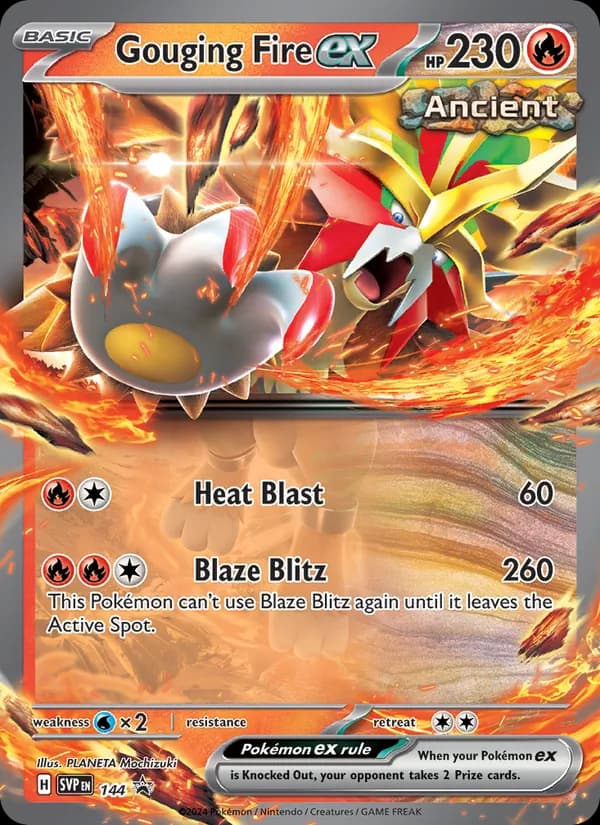 Gouging Fire ex — SVP Black Star Promos, None