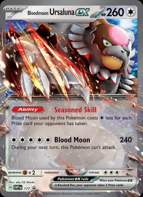 Bloodmoon Ursaluna ex — SVP Black Star Promos, None