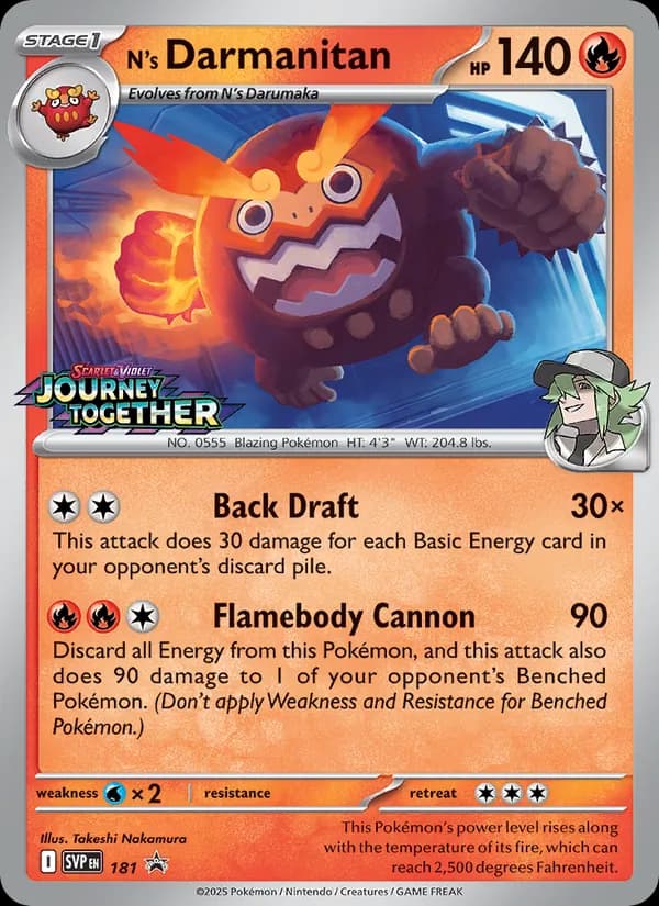 N's Darmanitan — SVP Black Star Promos, None