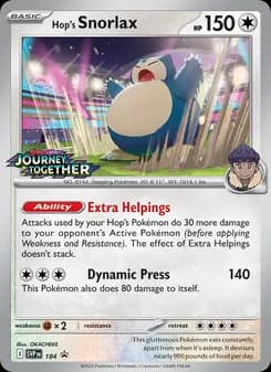 Hop's Snorlax — SVP Black Star Promos — None