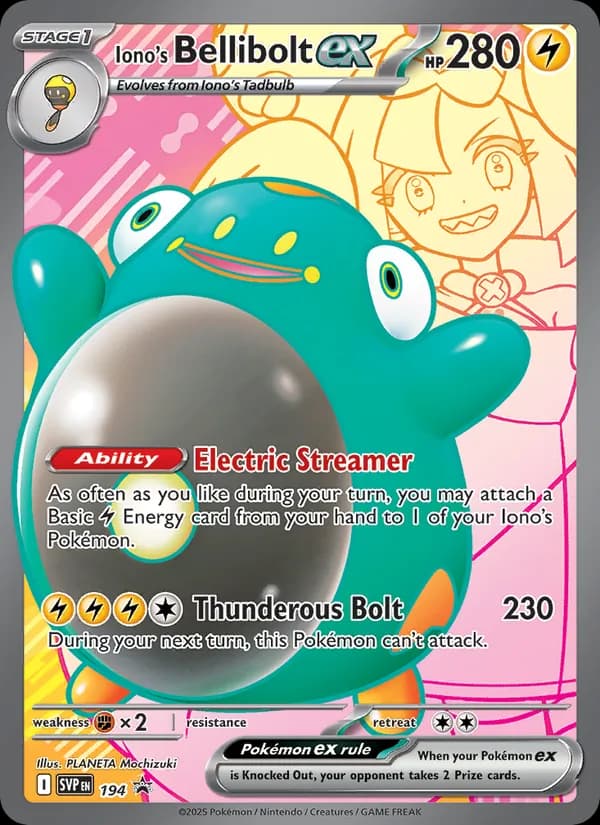 Iono's Bellibolt ex — SVP Black Star Promos, None