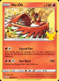 Ho-Oh — Celebrations — Rare