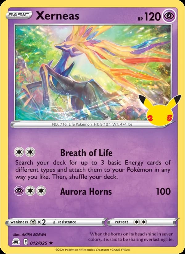 Xerneas — Celebrations, Rare