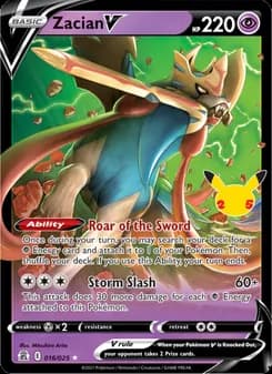 Zacian V — Celebrations — Holo Rare V