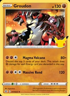 Groudon — Celebrations — Rare