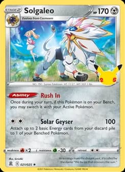 Solgaleo — Celebrations — Holo Rare