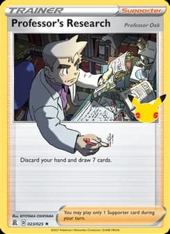 Professor's Research (Professor Oak) — Celebrations — Holo Rare