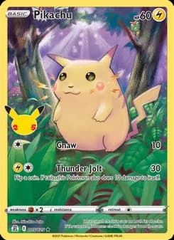 Pikachu — Celebrations — Holo Rare